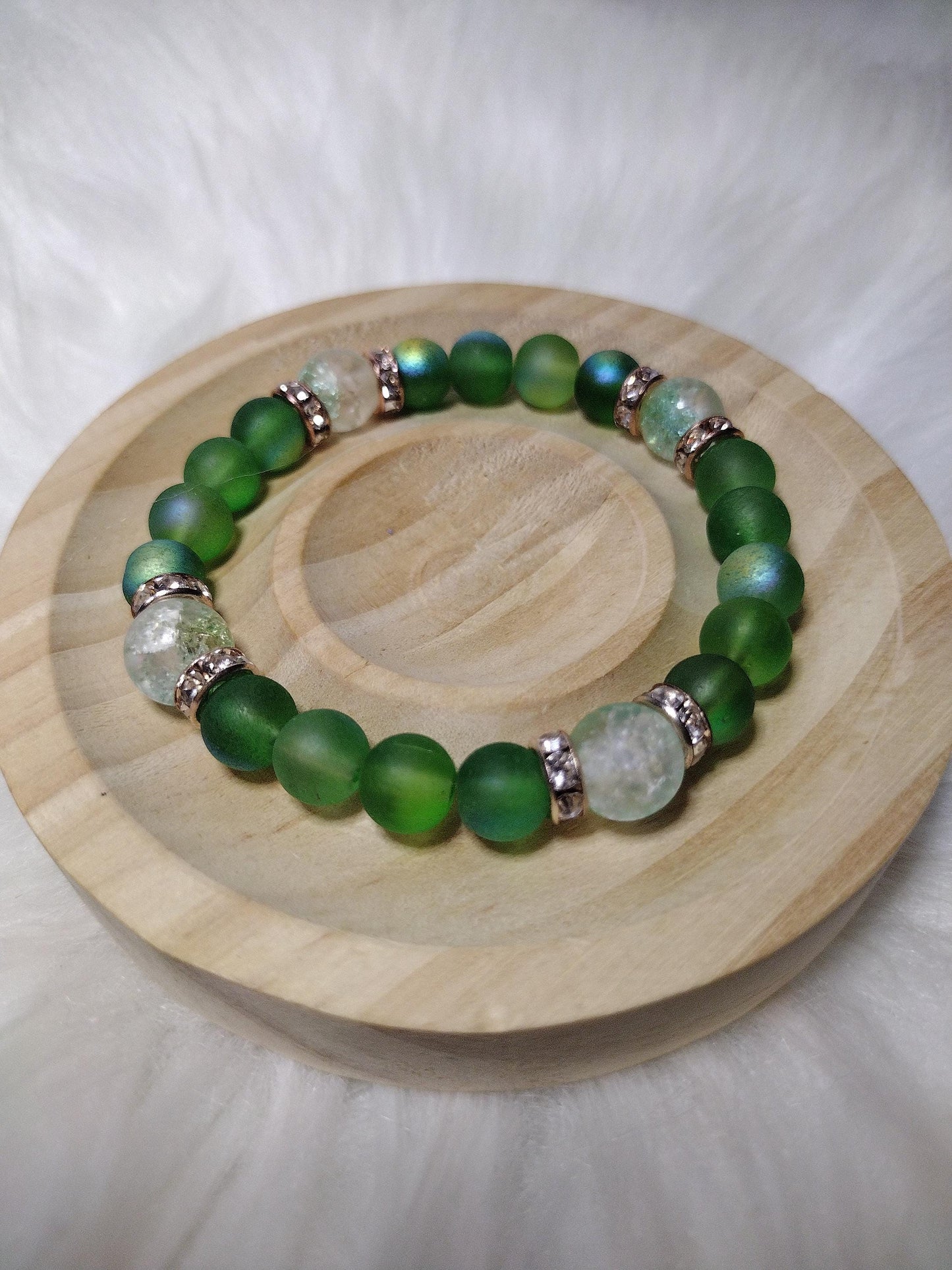 New Springtime Bliss Glass Beads Bracelet