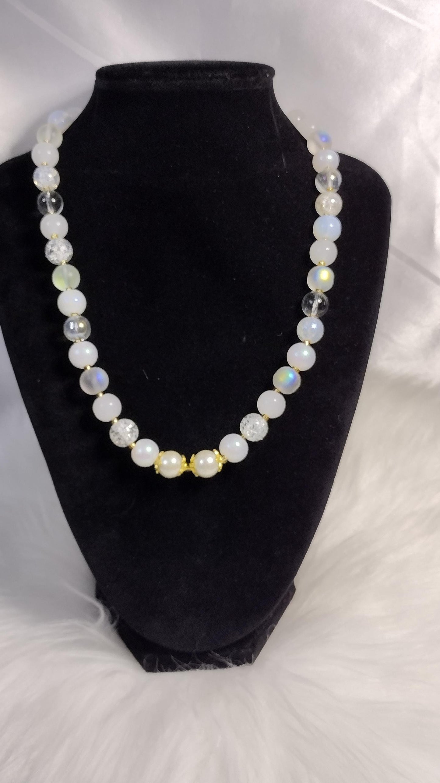 Rainbow Dreams Glass Beads Choker Necklace