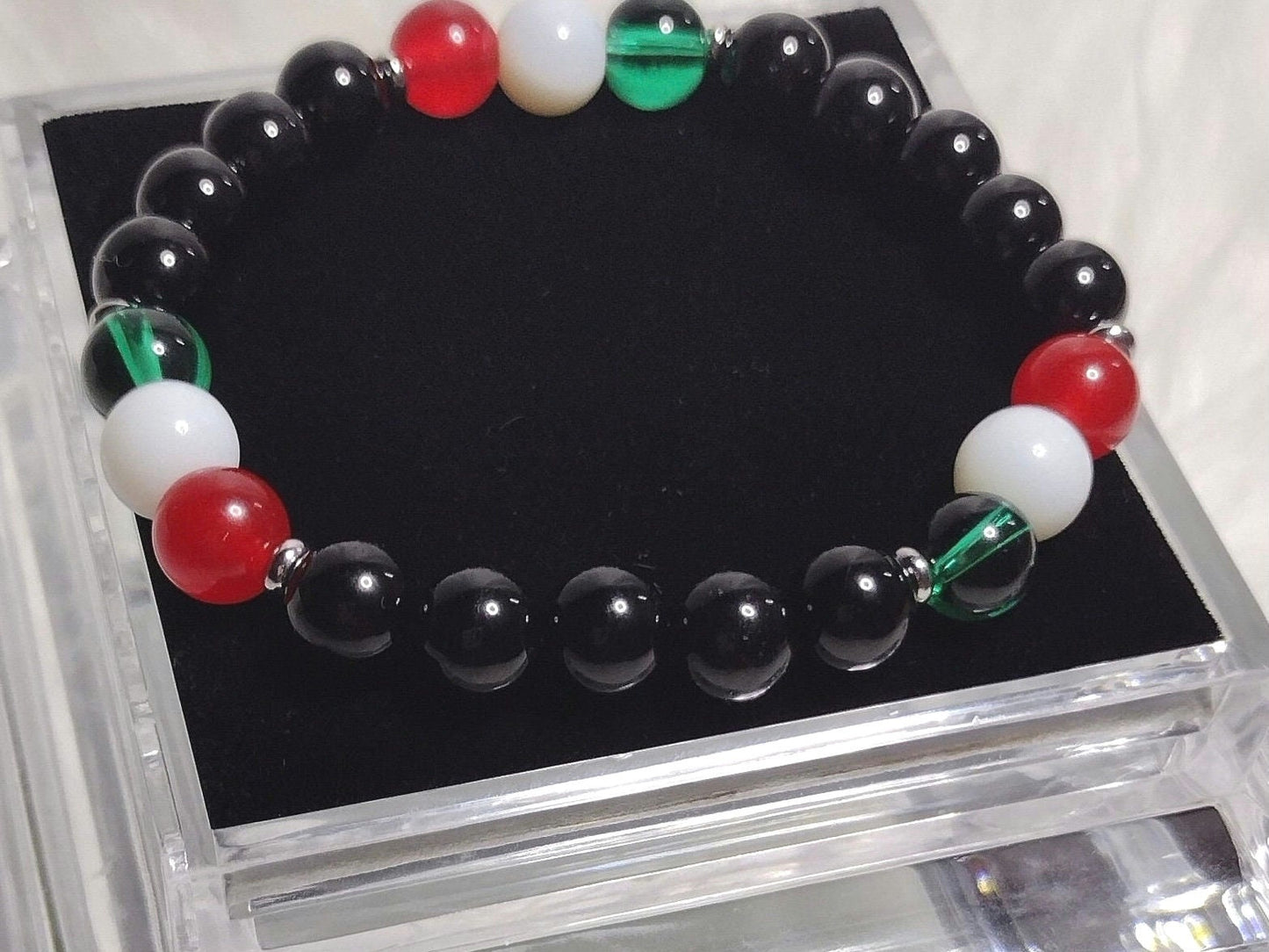 Ink and Ivy Chrystal Gemstone Unisex Bracelet