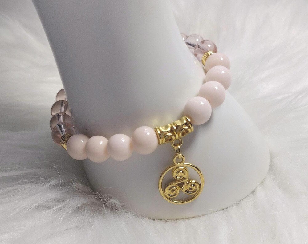 Sunset Glow Glass Beads Bracelet Sets