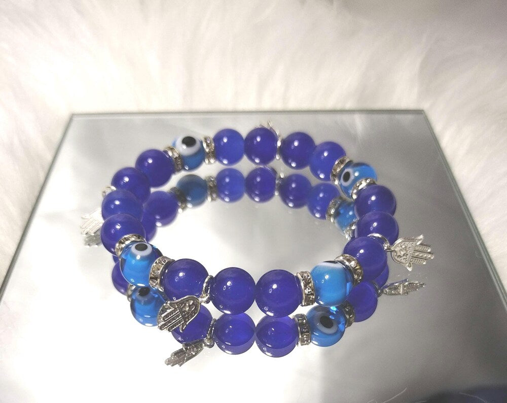 New Glassy Delight Evil Eye Bracelet