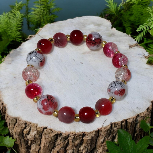Crimson Elegance Bracelet