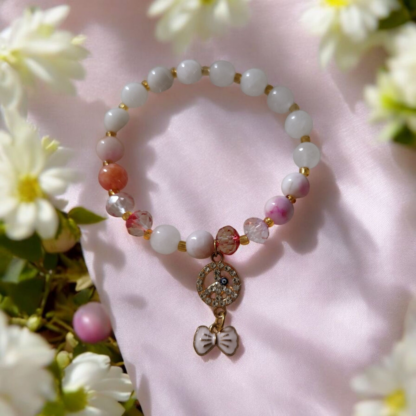 Sunset Blush Chalcedony Bracelet