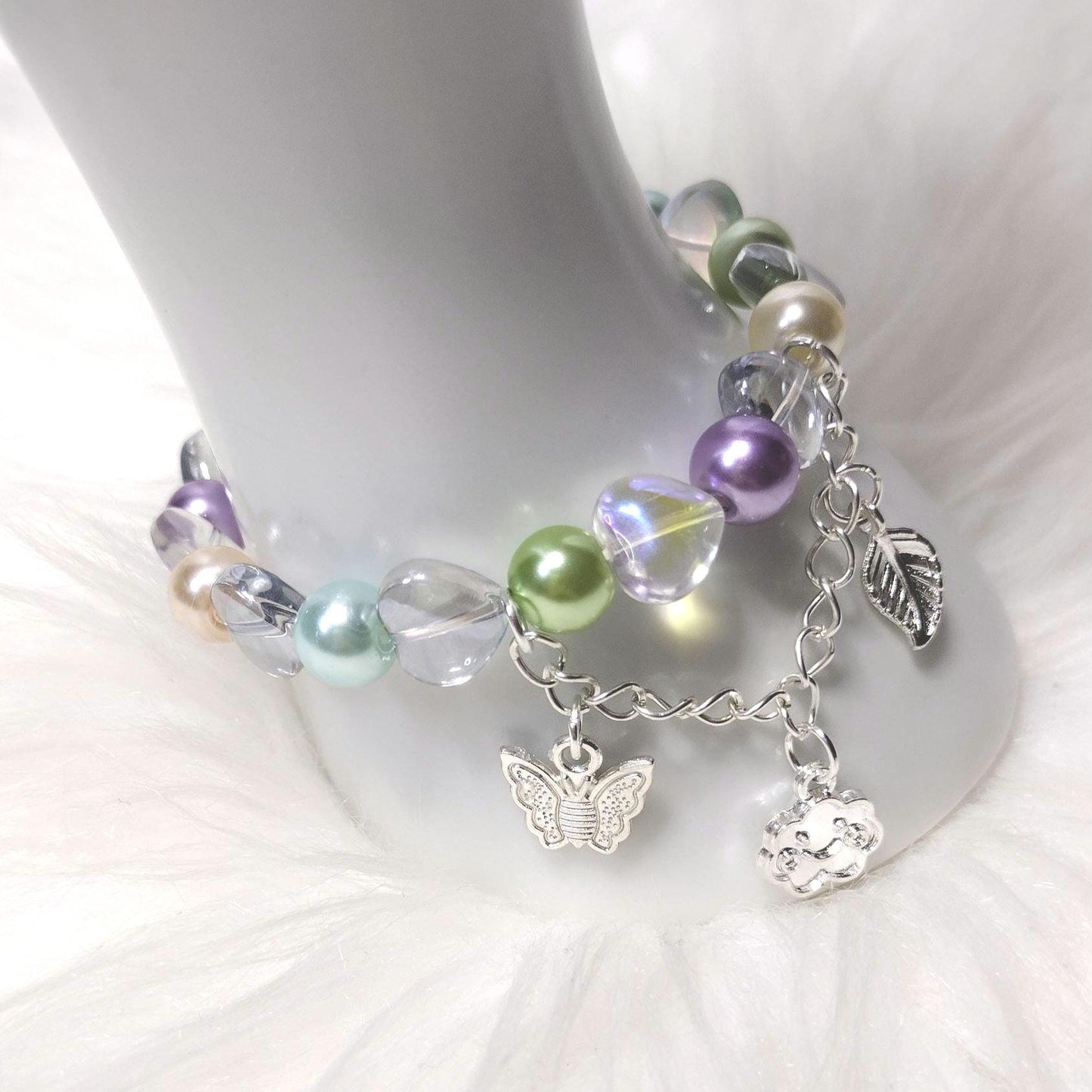 Tropical Twilight Pearl Glass Beads Bracelet