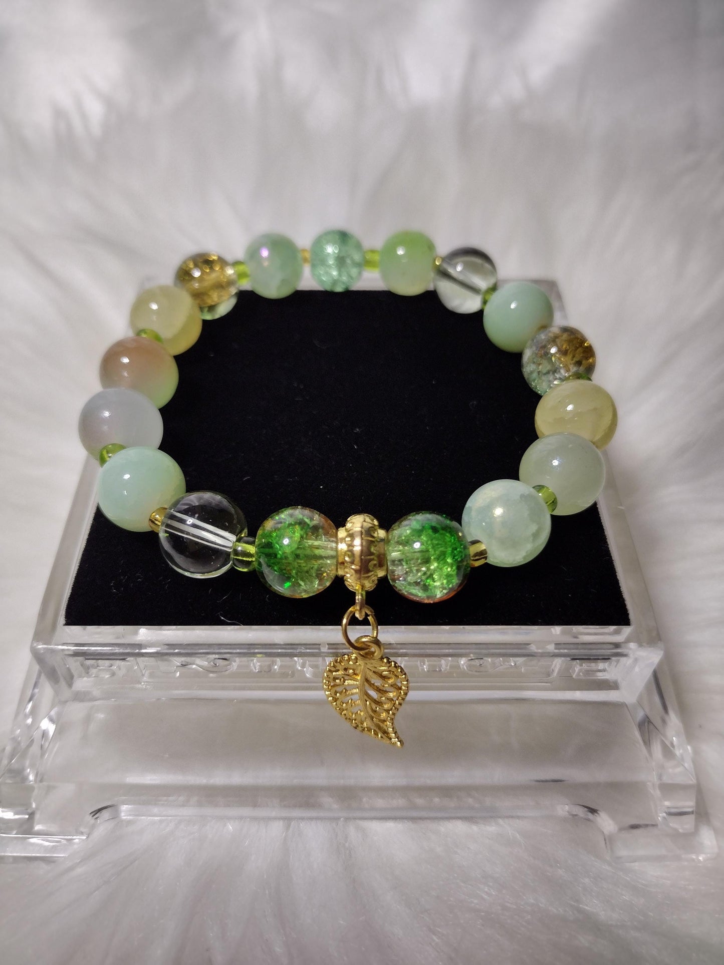 Woodland Whisper Crystal Glass beads Bracelet