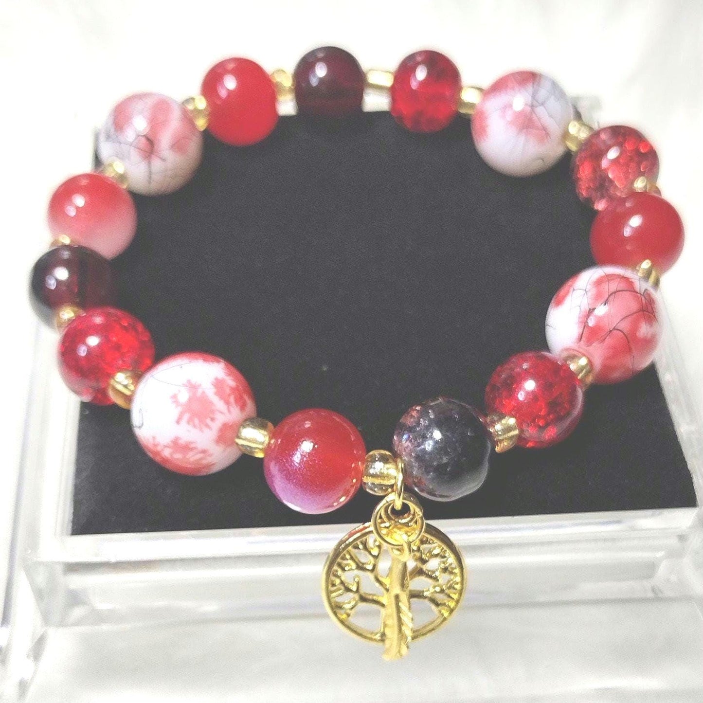 Crimson Elegance Bracelet