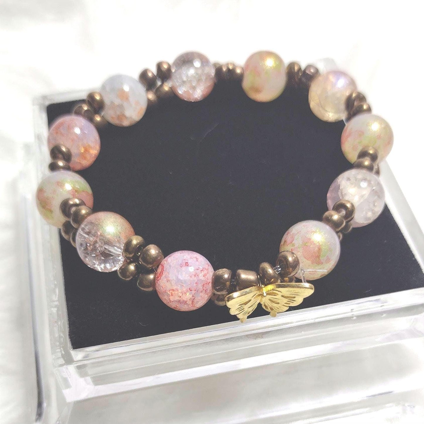 Mystic Seascape Crystal Glass Bracelet