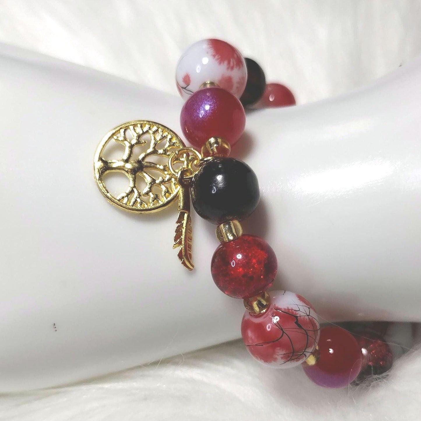 Crimson Elegance Bracelet