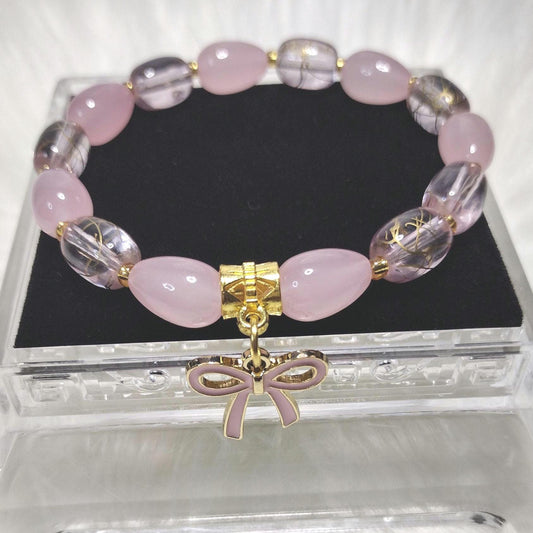 Pink Bow Bracelet