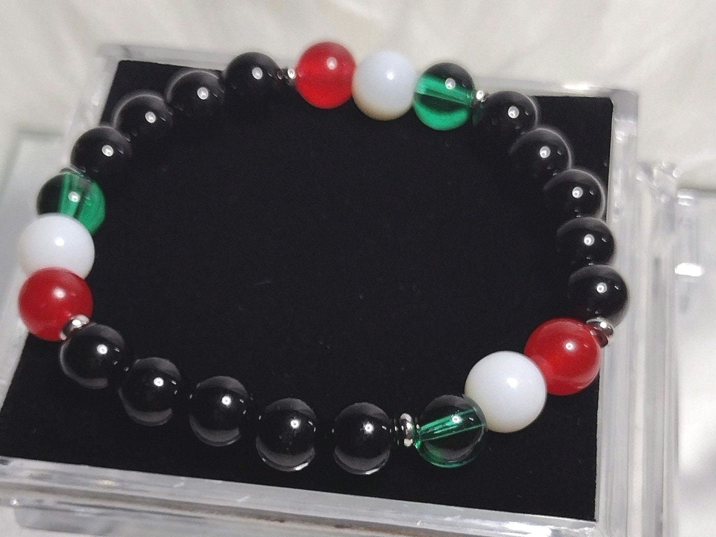 Ink and Ivy Chrystal Gemstone Unisex Bracelet