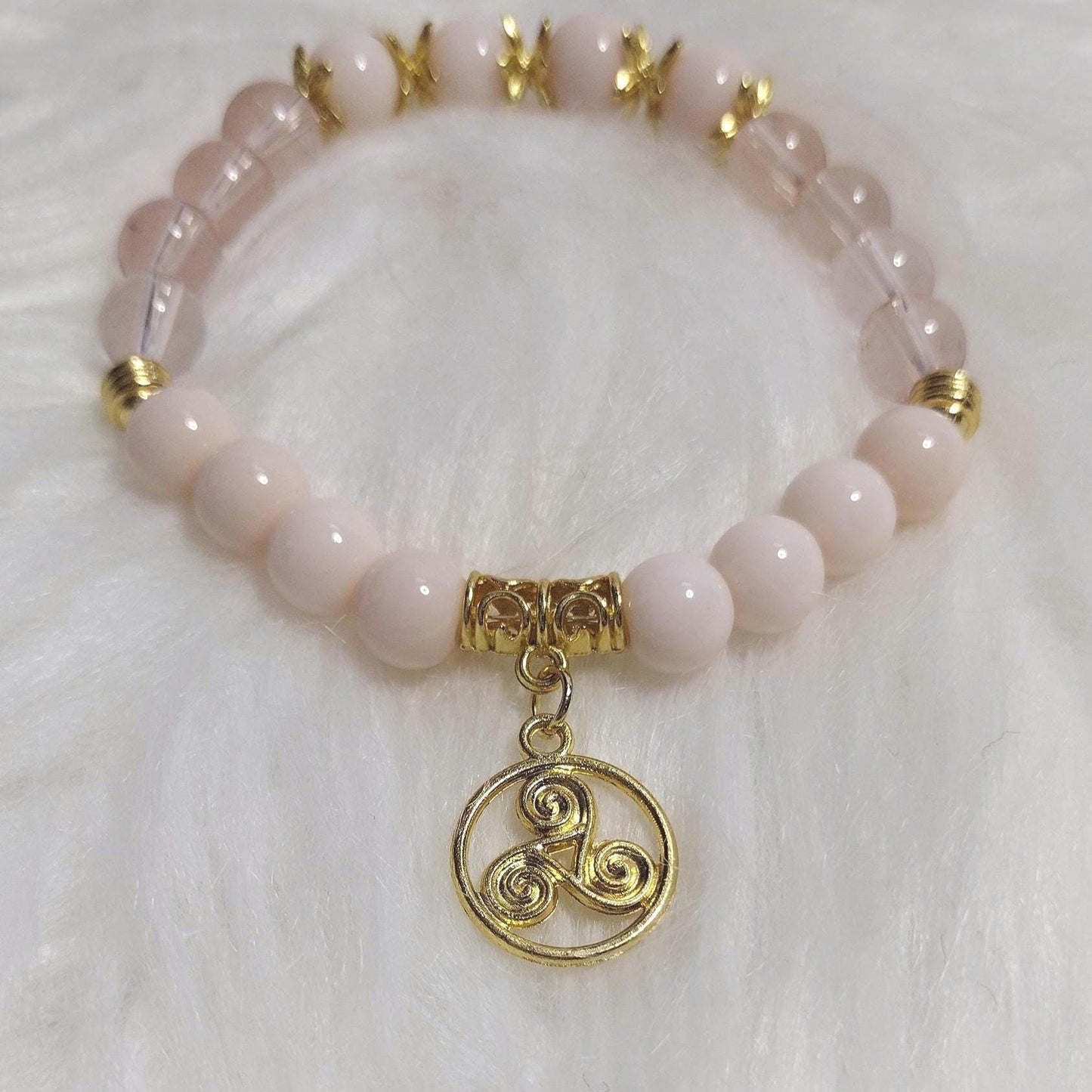 Sunset Glow Glass Beads Bracelet Sets