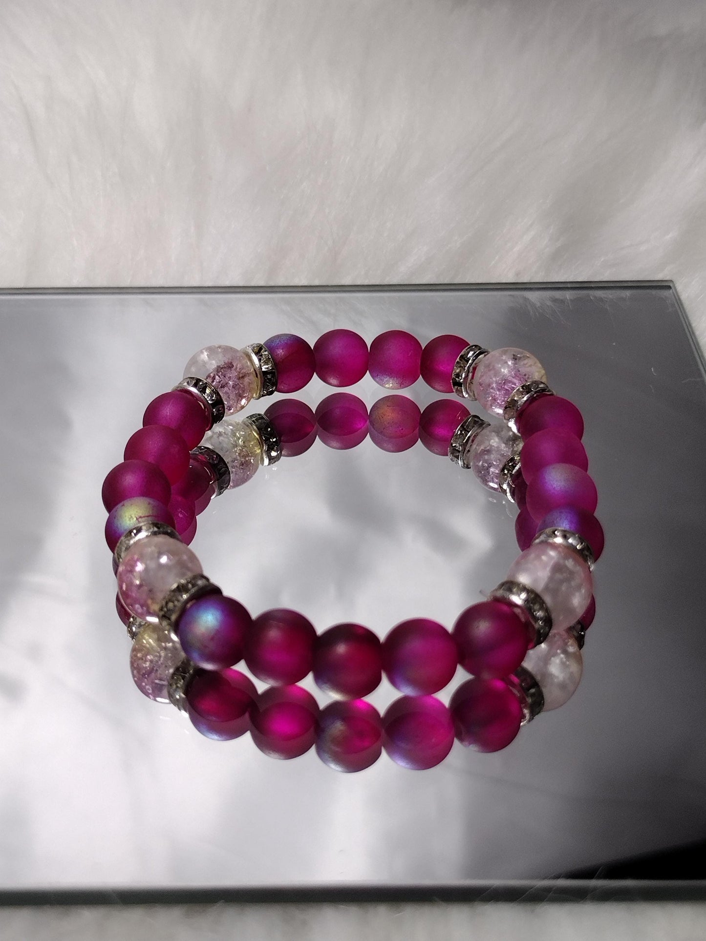 New Springtime Bliss  Glass Beads Bracelet