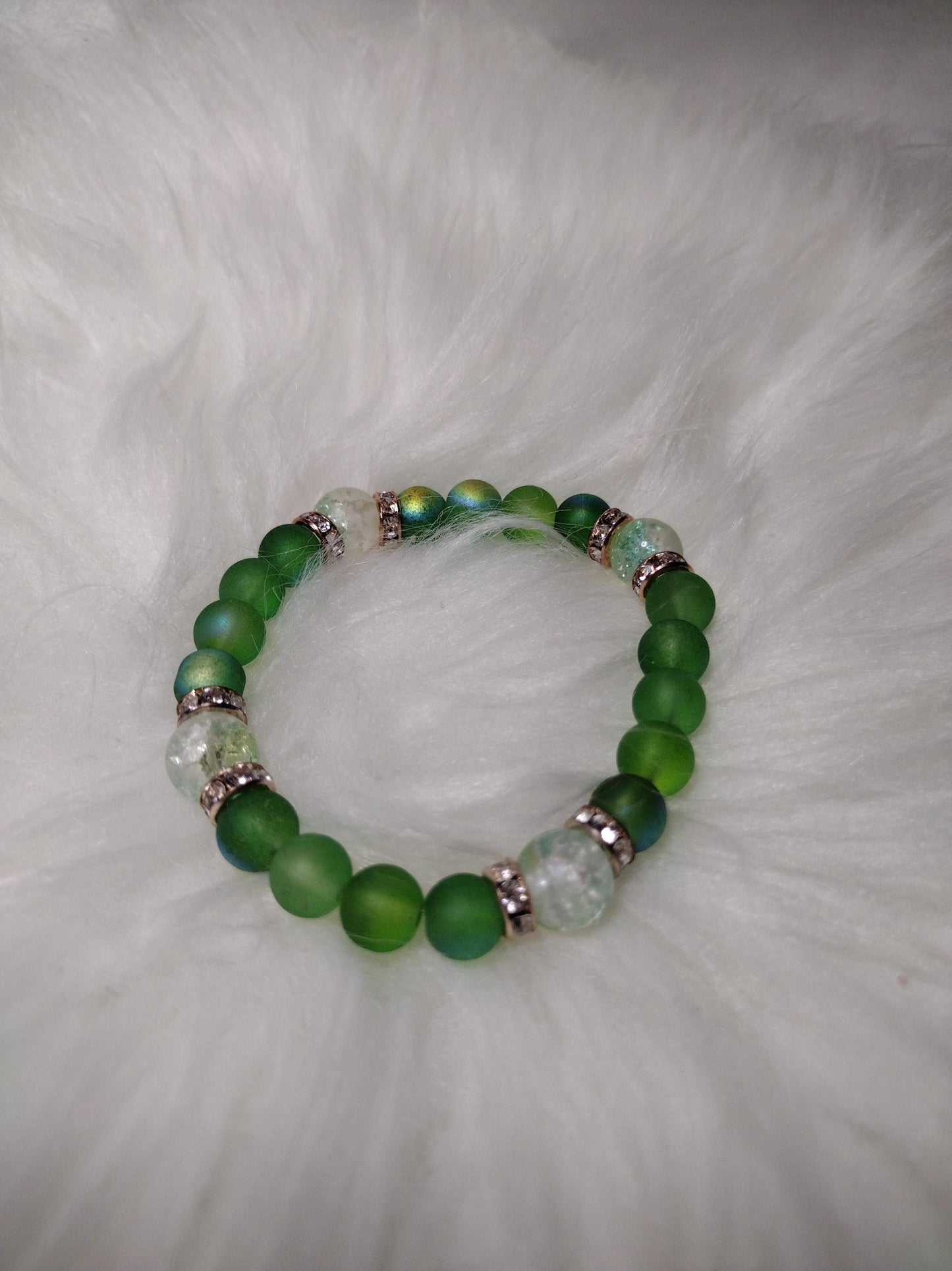New Springtime Bliss  Glass Beads Bracelet