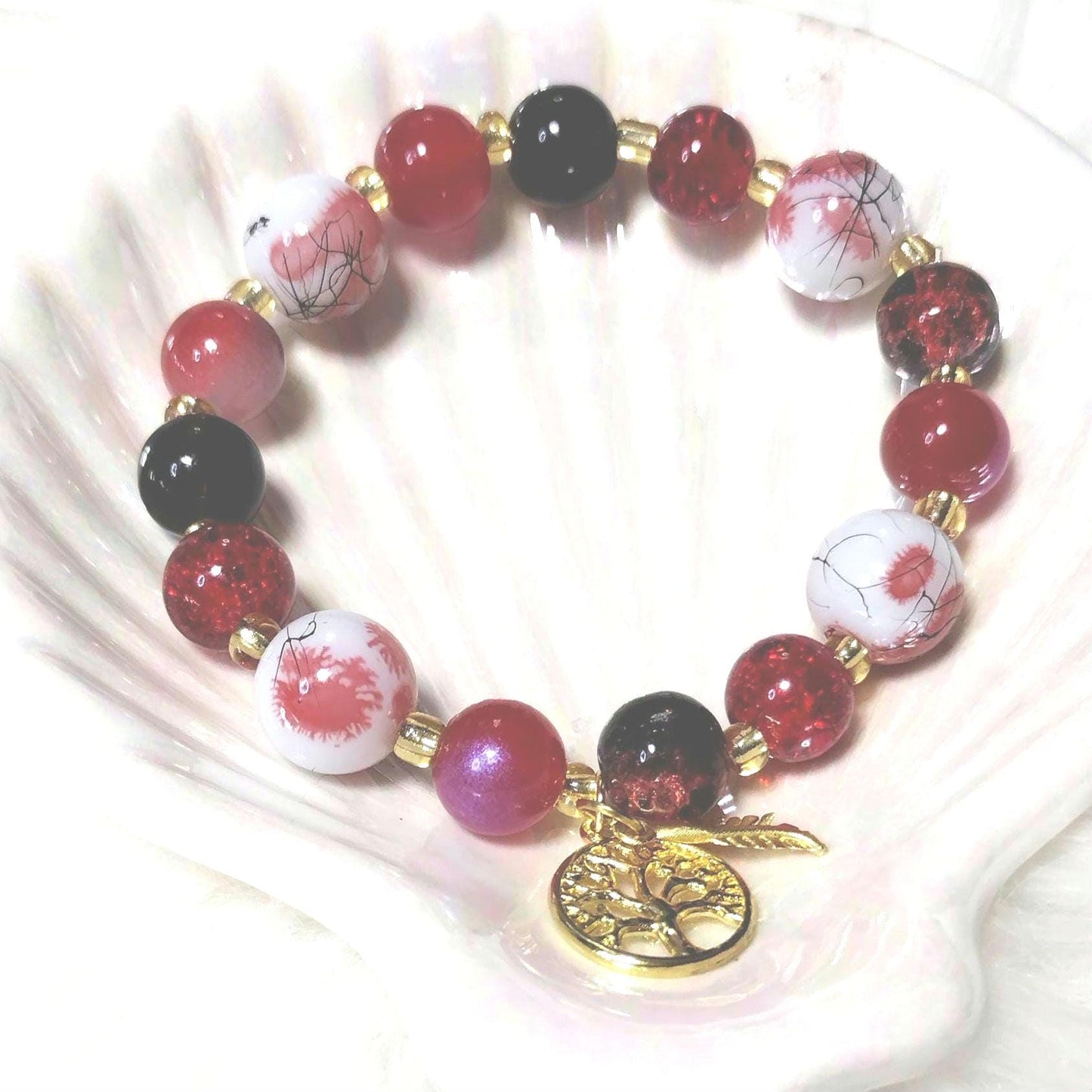 Crimson Elegance Bracelet