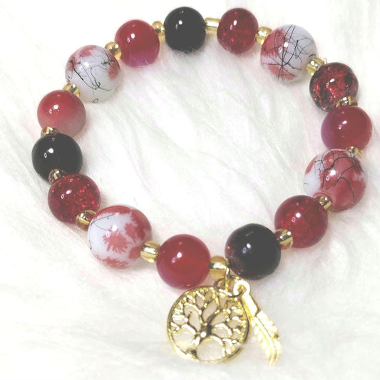 Crimson Elegance Bracelet