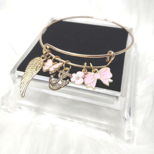 Stainless Steel Butterfly Bangle