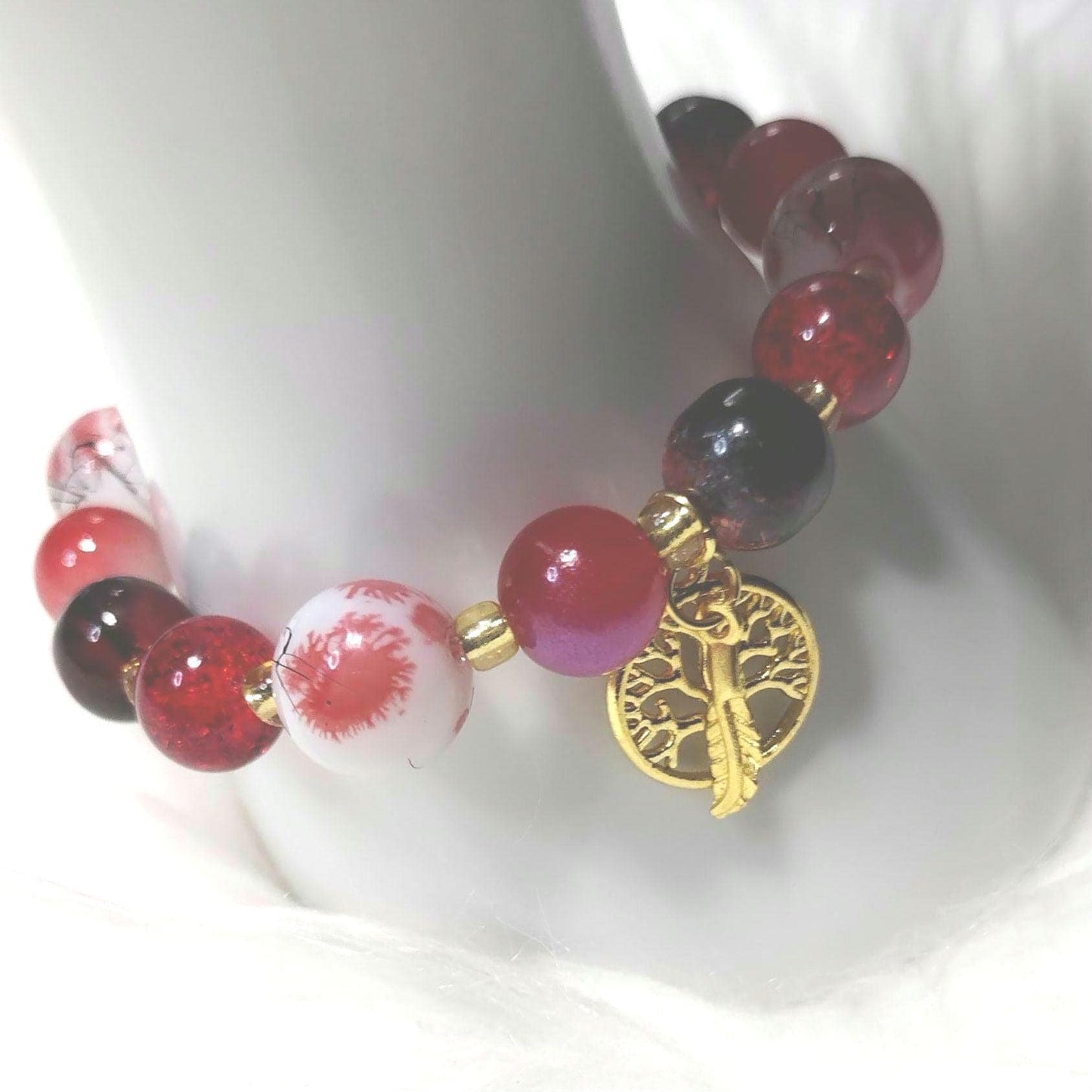 Crimson Elegance Bracelet