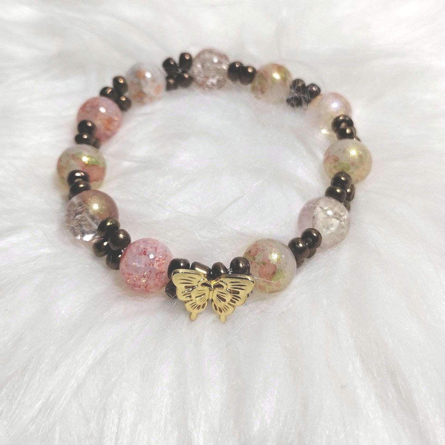 Mystic Seascape Crystal Glass Bracelet