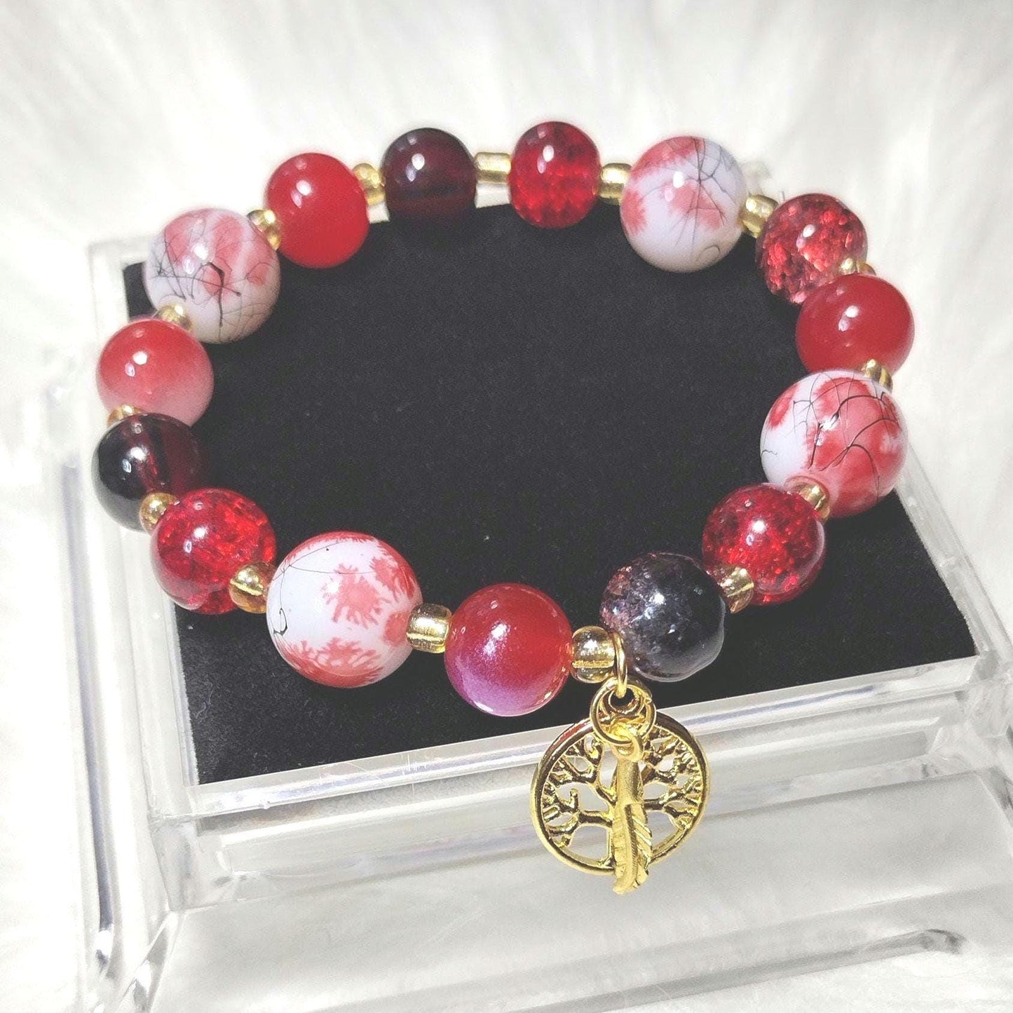 Crimson Elegance Bracelet