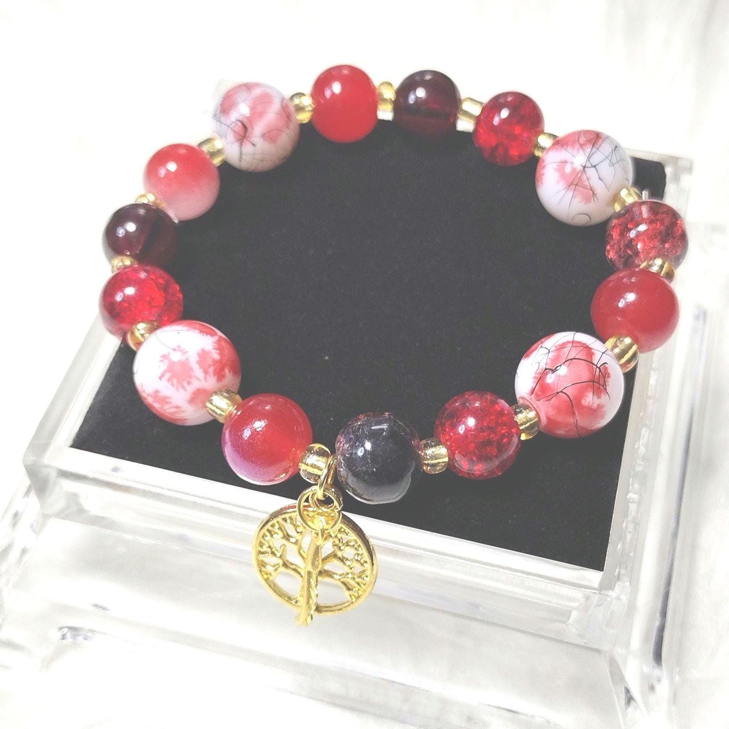 Crimson Elegance Bracelet