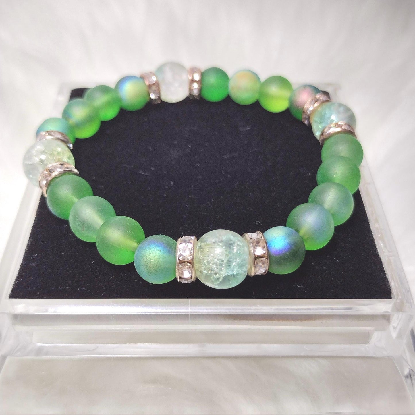 New Springtime Bliss  Glass Beads Bracelet