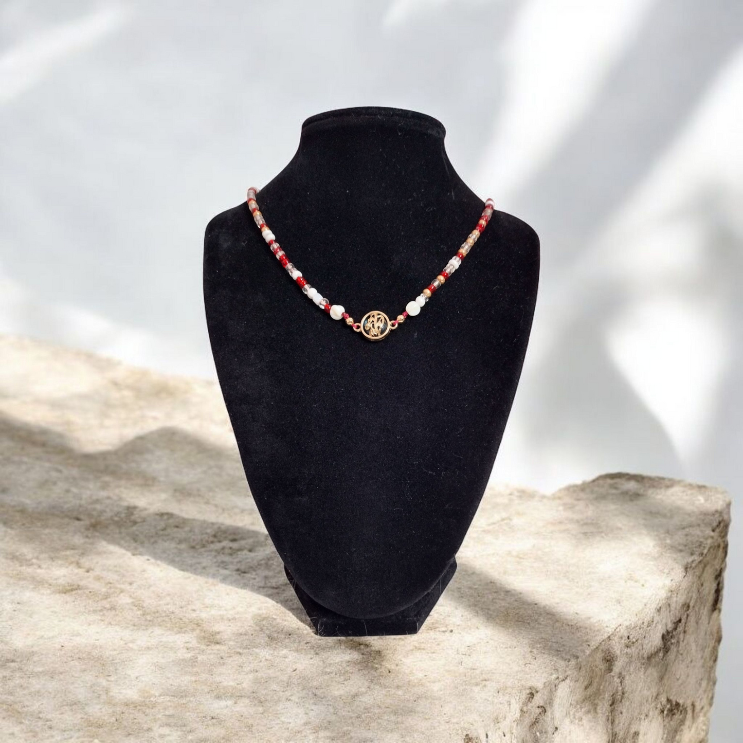 Christal Glass Choker Necklace