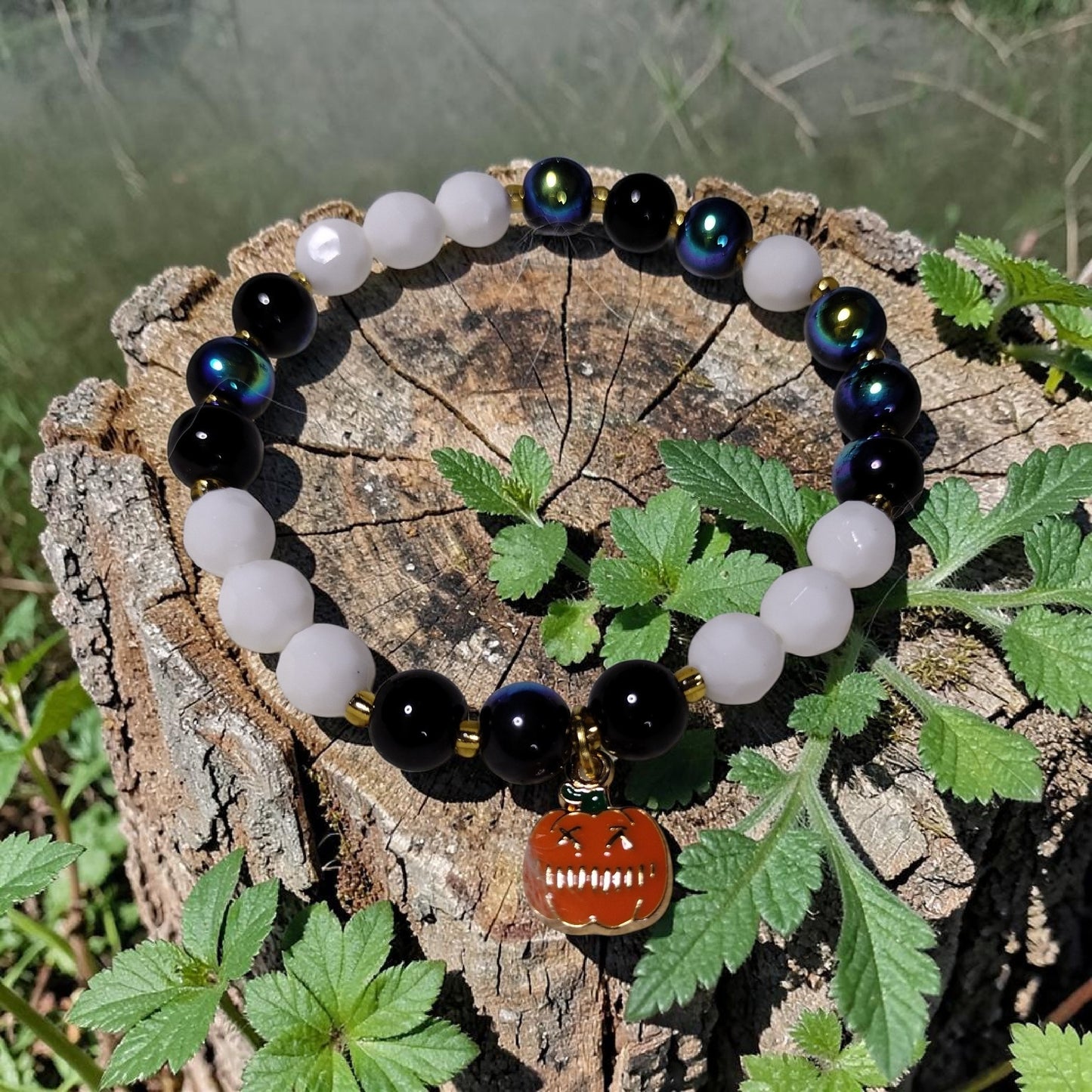 Iridescent Vintage Glam  Bracelet