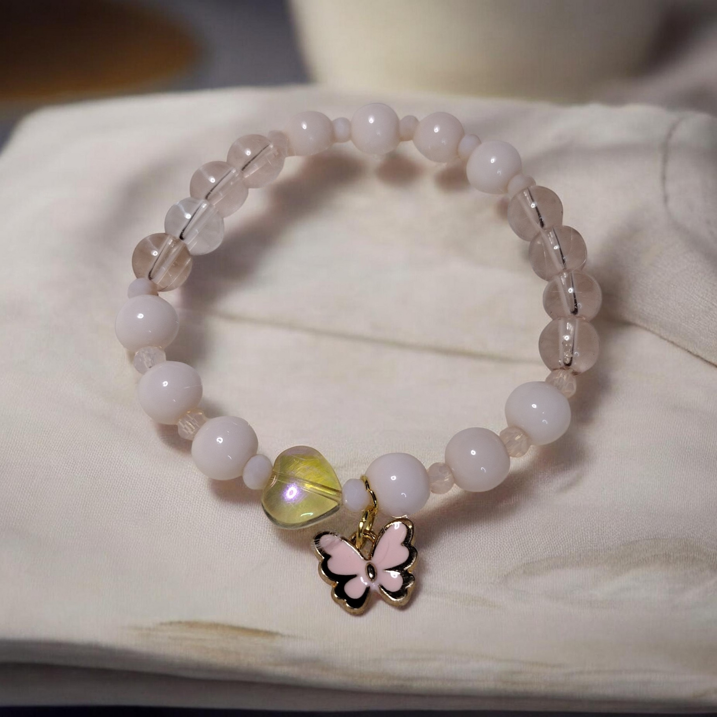 Sunset Glow Glass Beads Bracelet Sets