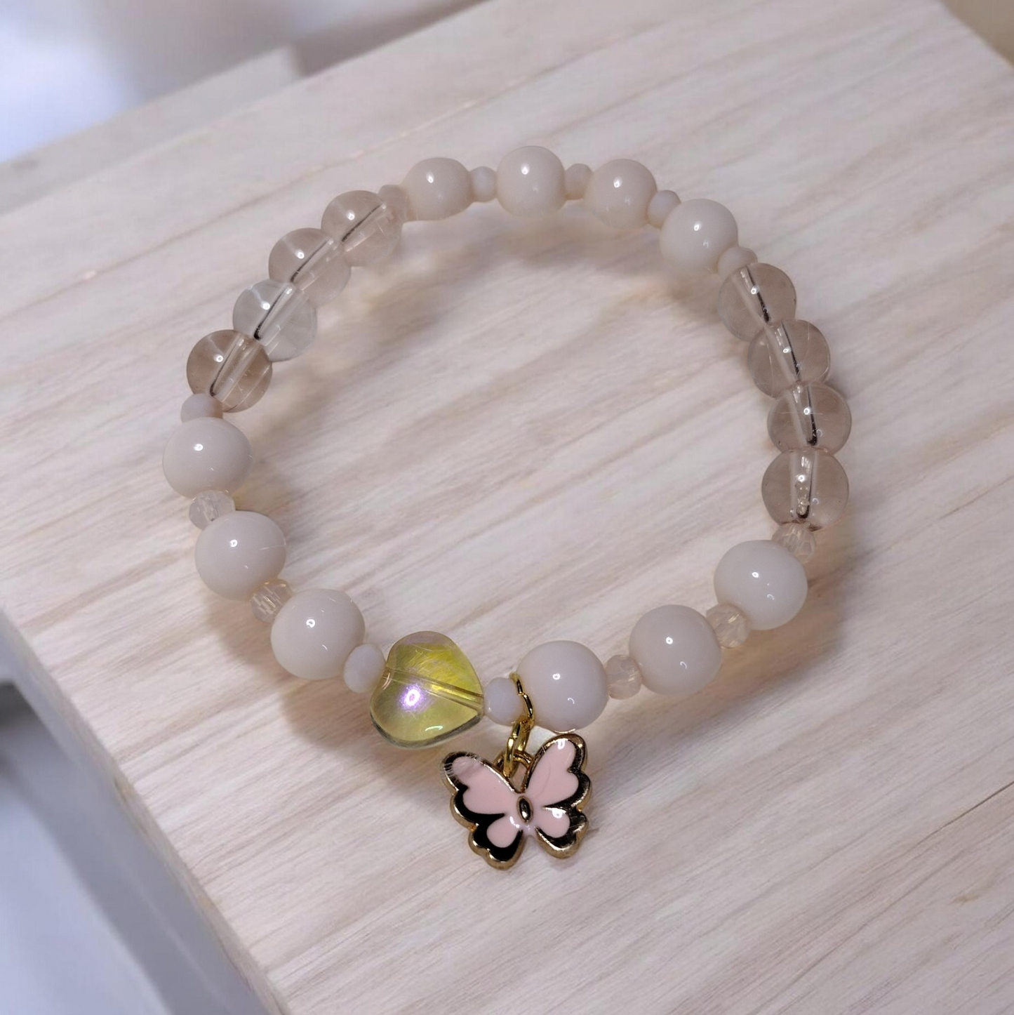 Sunset Glow Glass Beads Bracelet Sets