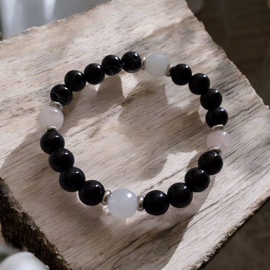 Midnight Rose Quartz Bracelet