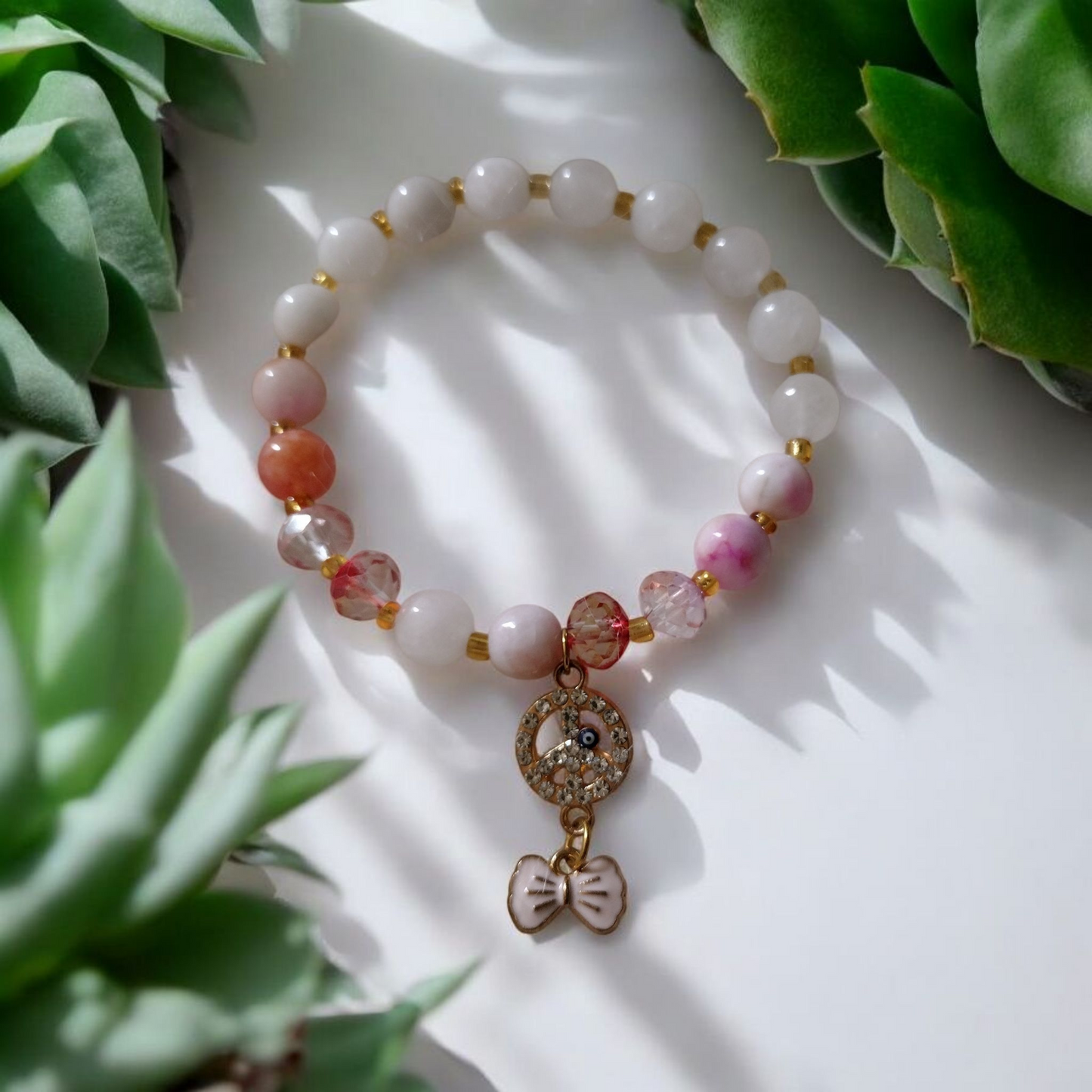 Sunset Blush Chalcedony Bracelet