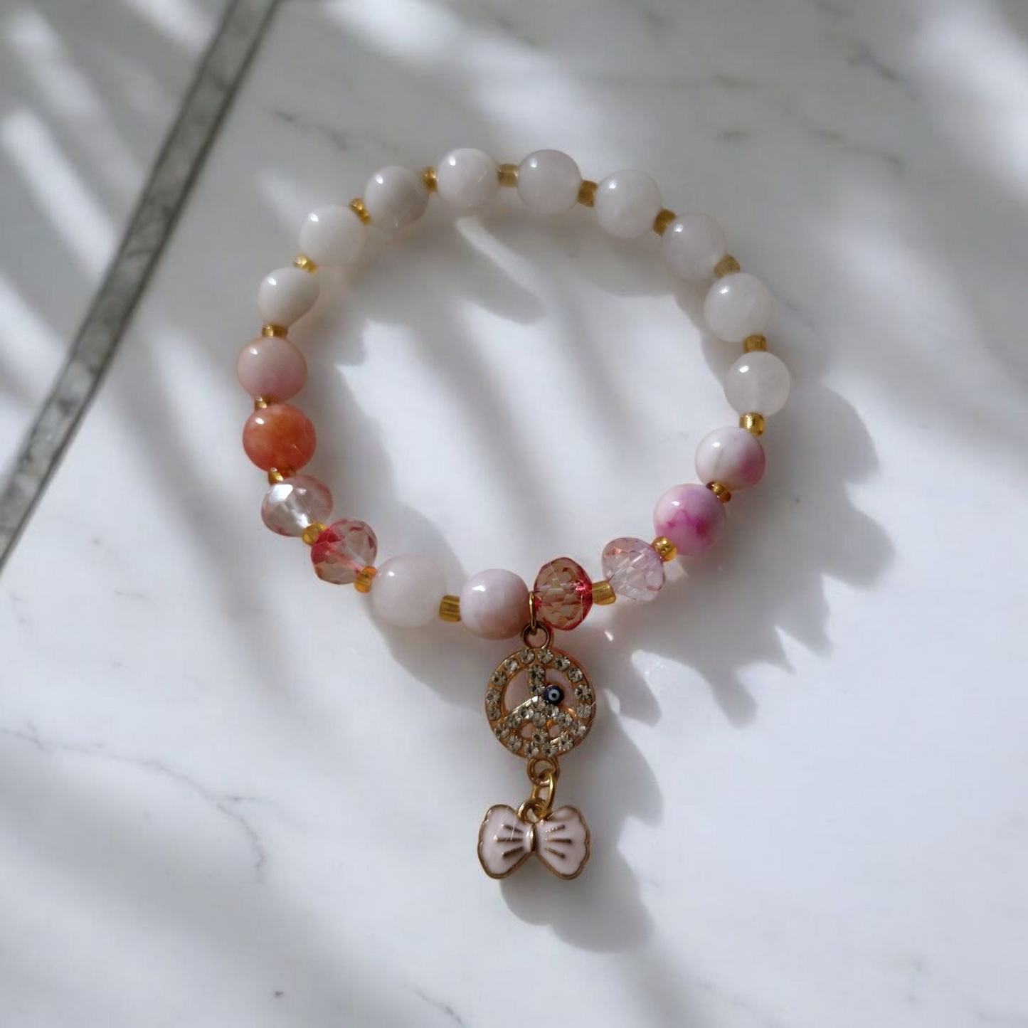 Sunset Blush Chalcedony Bracelet