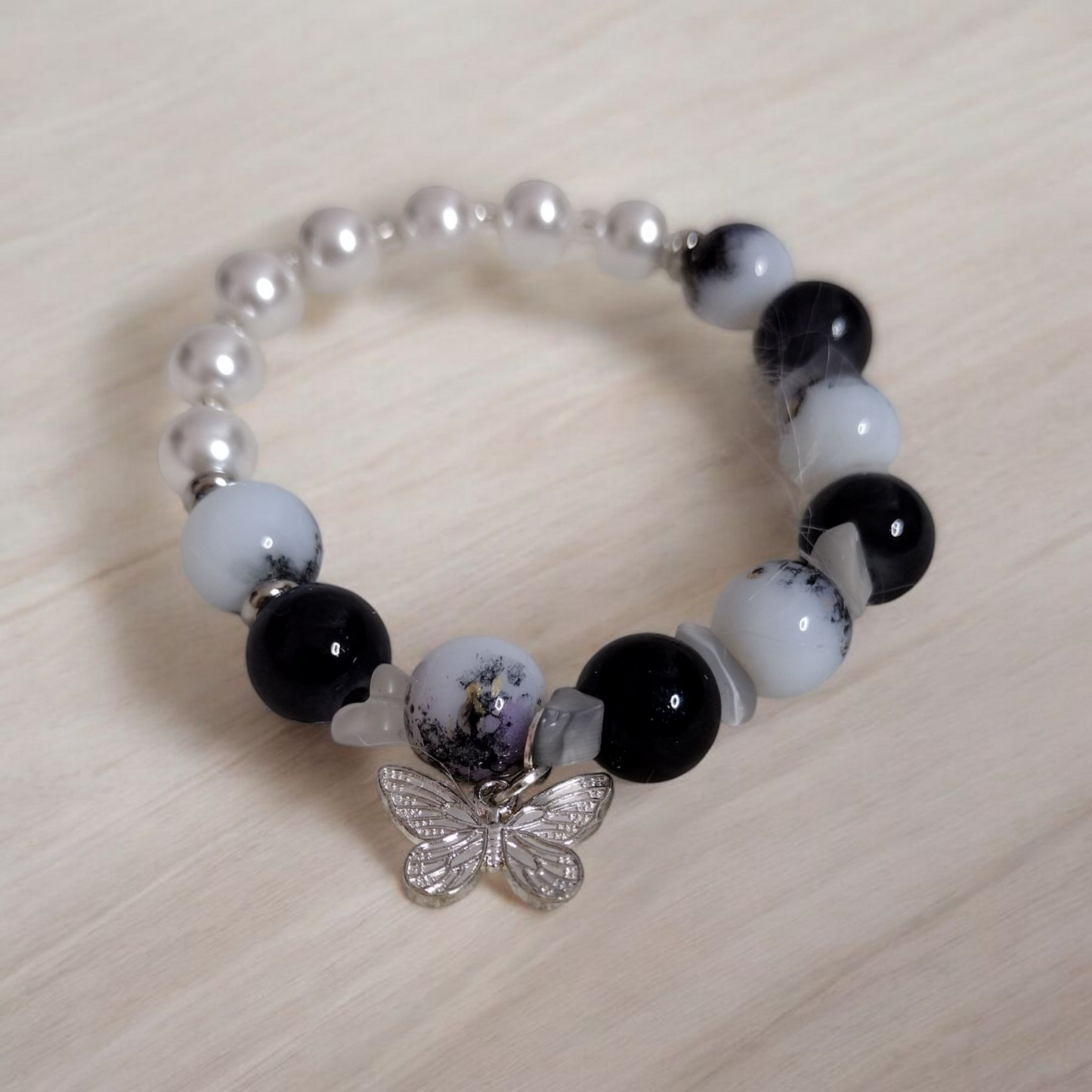 Monochrome Elegance Bracelet