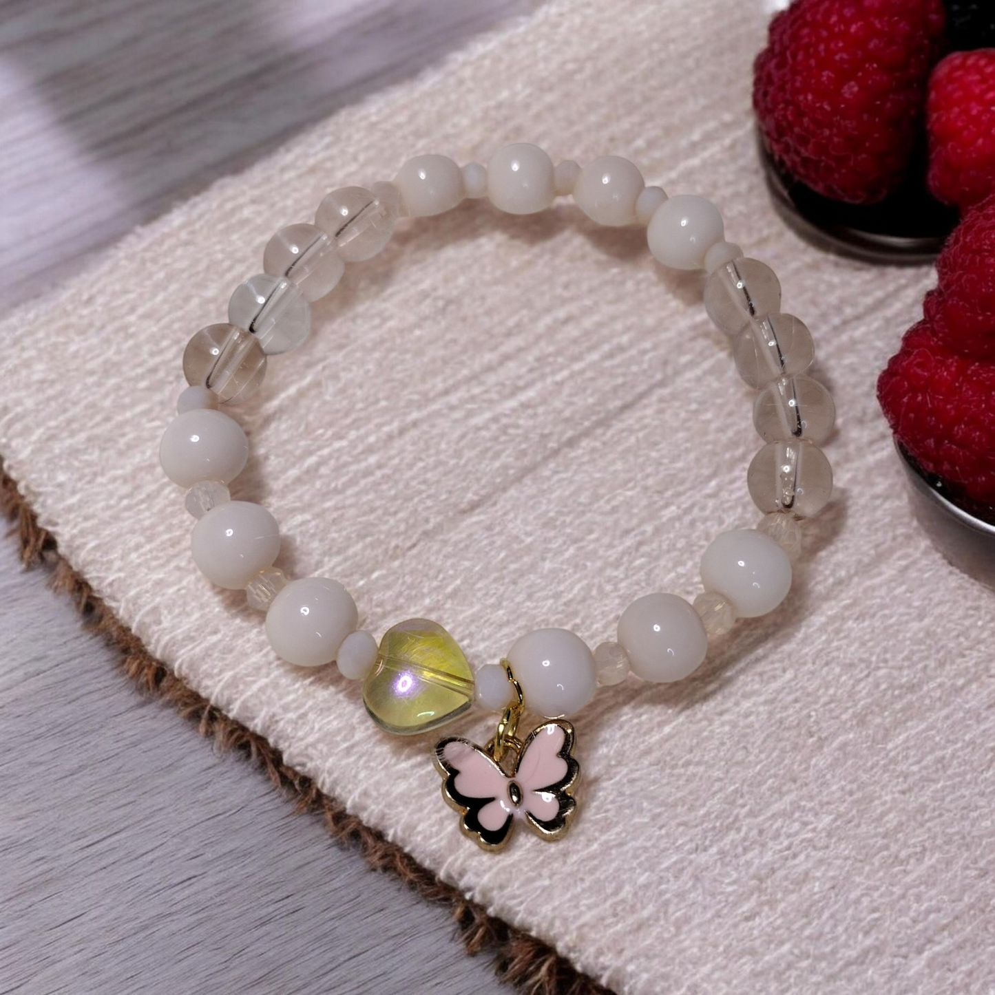 Sunset Glow Glass Beads Bracelet Sets